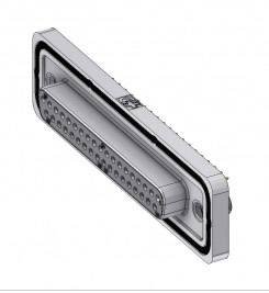 Złącze żeńskie D-Sub Deltron Connectors DTSWM37SY/2M85UN, rzędy: 2, styki: 37, 180 °, 1 szt.