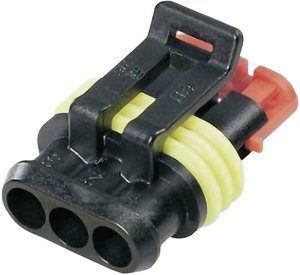 Obudowa gniazda TE Connectivity AMP Superseal 282087-1, 14A, 24 V, 3-pin