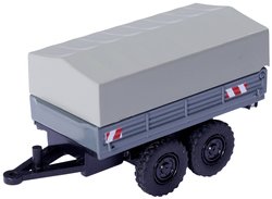 Przyczepa do modelu samochodu Carson Modellsport 1:87 Planenanhänger für Unimog, 1:87