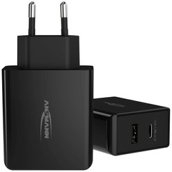Ansmann Home Charger 247PD Ładowarka USB 45 W gniazdo Maksymalne natężenie wyjściowe 3 A Ilość wyjść: 2 x USB, złącze żeńskie USB-C
