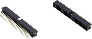 Connfly DS1013-06RSIB-B-0 Złącze męskie  Wymiary siatki: 2.54 mm Ilość pinów: 6 Ilość rzędów: 2 1 szt.
