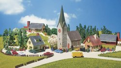 Zestaw wiejski, Faller 232220, 81 x 52 x 147 mm, skala N