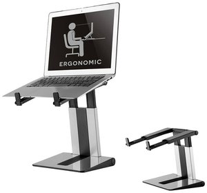 Składana podstawka pod laptopa Neomounts by Newstar - srebrno-czarna Podstawka pod notebooka Neomounts NSLS200 regulacja wysokości