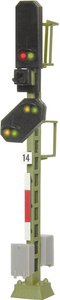 Sygnalizacja świetlna DB z odległym sygnałem, 6 diod LED Sygnalizacja świetlna Viessmann 6 LED, 44 mm, N