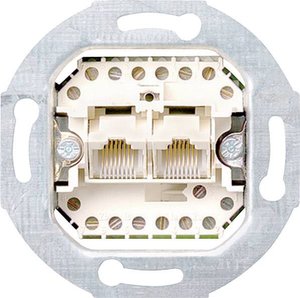 UAE/IAE (analogowe) – wtyczka 2 x 8-biegunowa Gniazdo UAE/IAE/ISDN GIRA 019000