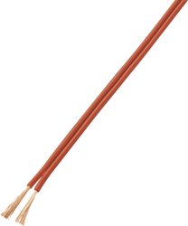 Kabel typu linka LiY-z 2 x 1 mm² czerwony, czerwono-czarny 1078797, 10 m