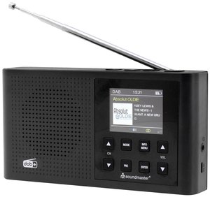 Radio kieszonkowe soundmaster DAB165SW DAB+, UKW wielokrotne ładowanie czarny