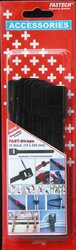 Opaska kablowa na rzepy do przykręcenia element z pętelkami i haczykami (D x S) 225 mm x 13 mm czarny FASTECH® 894-008 10 szt.