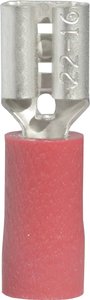 Konektor żeński, dodatkowa izolacja, tuleja, 4,8x0,5 mm, 0.5-1.0 mm2, czerwony