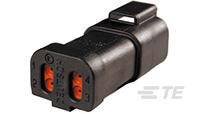 Obudowa złącza pin męskiego na kabel TE Connectivity DT04-4P-CE03, wire-to-wire, piny: 4, 1 szt.