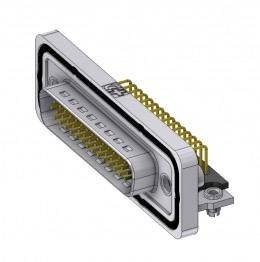 Złącze męskie D-Sub Deltron Connectors HD-DWM44PYC/2M47UN, rzędy: 3, styki: 44, 90 °, 1 szt.