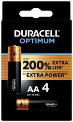 Baterie AA Duracell Optimum MN1500 Optimum 4AA, 1.5 V, alkaliczno-manganowe, 4 szt.