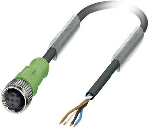 Kabel czujników/elementów wykonawczych Phoenix Contact SAC-4P- 1,5-PUR/M12FS 1668108 Ilość styków: 4 1 szt.