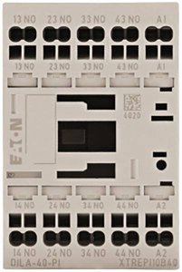 Stycznik pomocniczy Eaton Hilfsschütz DILA-40(230V50HZ,240V60HZ)-PI 199204, 4 A, 1 szt.