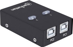 Przełącznik Manhattan 2-portowy USB 2.0 Przełącznik USB 2.0 Manhattan, 2 Porty