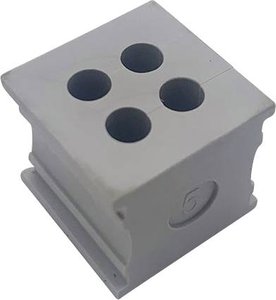 Przepust kablowy TRU COMPONENTS KT 4/5 TC-10329300, (D x S) 21 mm x 21 mm, elastomer, 1 szt.