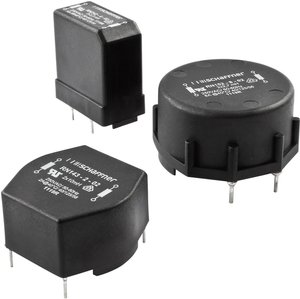 Dławik enkapsulowane radialny THD  Wymiary siatki 10 mm 1.1 mH 70 mΩ Schaffner RN 102-2-02 1 szt.