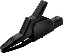 Zacisk krokodylkowy izolowany SKS Hirschmann AK 2 B 2540, CAT II / 1000V, O = 4 mm, 34