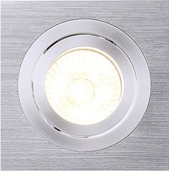 Pierścień montażowy New Tria I SLV 111361, GU10, New Tria I, aluminiowy (szczotkowany)