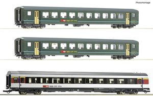 Wagon osobowy Roco 6200022 H0 zestaw 3 1. Bözberg Interregio SBB
