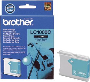 Tusz Brother LC-1000C, oryginalny, cyjan