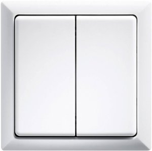 Przełącznik radiowy Eltako FT4F-rw, 2 kanały, 868 MHz, zasięg: 100 m, 80 x 80 x 15 mm