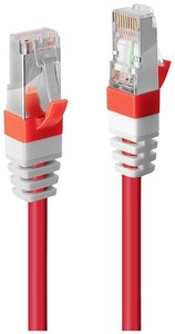 Kabel LAN LINDY 45389, 1 szt., RJ45, CAT 6a, S/FTP, 7.50 m, czerwony