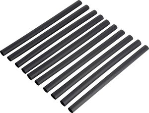 Zestaw rurek termokurczliwych DSG Canusa 2810024952CO, czarny, 2.40 mm, Współczynnik skurczu:2:1, 10 szt.