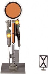 Semafor świetlny z ruchomą tarczą Viessmann 4511, kolej DB, 3 diody LED, skala H0