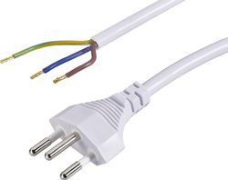 Połączenie szwajcarskie H05VV-F3G1,00, 1,5M kabel HAWA 1008288, 1.50 m, biały