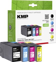KMP Tusz Zamiennik Canon PGI-1500BK XL, PGI-1500C XL, PGI-1500M XL, PGI-1500Y XL Czarny, Cyjan, Magenta, Żółty atrament KMP C99V 1564,0050, 1 zest.