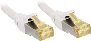Lindy 15m, kabel połączeniowy RJ45 S / FTP LSOH, z kablem surowym Cat.7, biały kabel LAN LINDY 47329, 1 szt., RJ45, CAT 6a (CAT 7), S/FTP, 15.00 m, biały