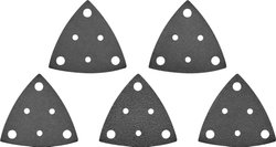 50 części Zestaw arkuszy ściernych 80 mm K60-K240, z otworami Papier ścierny do szlifierki TOOLCRAFT TO-5045829 1 szt.