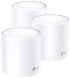 TP-Link Deco X20 AX1800 Mesh Wi-Fi 6 System dla całego domu, 3 sztuki, biały Sieć Mesh TP-LINK Deco X20, 1800 MBit/s Gigabit-LAN (1 Gbit/s)
