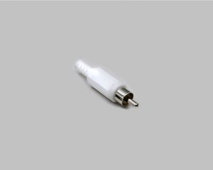 Złącze męskie RCA/Cinch BKL Electronic 1107015, niklowany, złącze męskie proste, 1 szt.