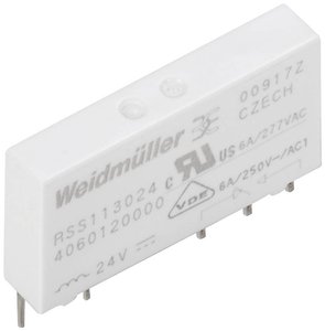 Przekaźnik wtykowy Weidmüller RSS113024F 1454430000, 250 V/AC, 250 V/DC, 6 A, 18 szt.