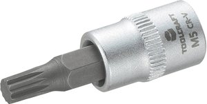 Nasadka trzpieniowa 5 mm TOOLCRAFT M5 816074 Wielowypust (XZN) 1 szt.