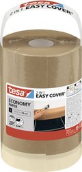 tesa Easy Cover papier UNIWERSALNY - Malarski papier maskujący 2w1 z samoprzylepną taśmą maskującą do malowania i renowacji - 25 mx 18 cm Folia ochronna tesa  56579-00000-00 Easy Cover Economy (D x S) 25 m x 18 cm 25 m 1 szt.
