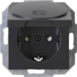 Gniazdo elektryczne Płytka przycisku Kopp ATHENIS 940115086, antracytowy