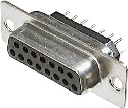 Listwa żeńska D-Sub ASSMANN WSW A-DF 25 PPZ, rzędy: 2, styki: 25, 180 °, 1 szt.
