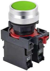 Przełącznik wciskany TRU COMPONENTS ONPOW26-11Z/G TC-10091032, 250 V, 5 A, 1 szt.