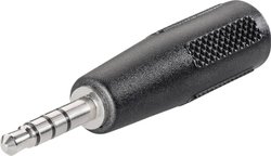 Adapter jack  złącze męskie jack 3,5 mm - złącze żeńskie jack 3,5 mm Stereo TRU COMPONENTS TC-2502056  1 szt.