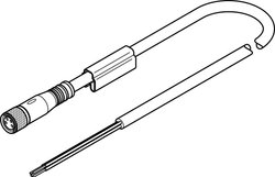 Kabel połączeniowy czujnika/aktuatora FESTO NEBU-M8G4-K-2.5-LE4 541342, 2.50 m, 1 szt.