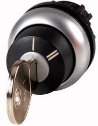 Przycisk kluczykowy Eaton M22-WRS-X95 pierścień przedni z tworzywa sztucznego czarny   1 szt.