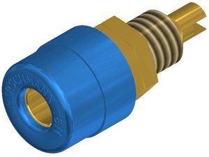Gniazdo montażowe SKS Hirschmann BIL 20, niebieskie, 4mm