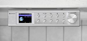 Radio internetowe do zabudowy soundmaster IR1500SI Internet, DAB+, UKW funkcja głośnomówiąca srebrny