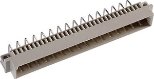 Listwa o stykach nożowych Kształt D DIN 41612 typ D32M ac 3 mm 90° ept, 1 szt.ć: 1 szt.