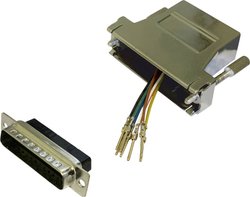 Adapter BKL Electronic 10121135 złącze męskie D-SUB 25-pin - złącze żeńskie RJ45