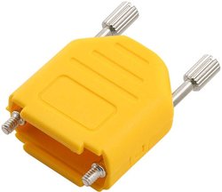 Obudowa złącza D-SUB encitech DPPK25-FMY-K 6353-0145-03, poliamid, 180 °, 1 szt.