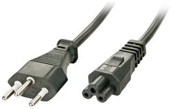 Kabel LINDY 30412 [1x złącze męskie szwajcarskie - 1x złącze żeńskie IEC C5] 2.00 m